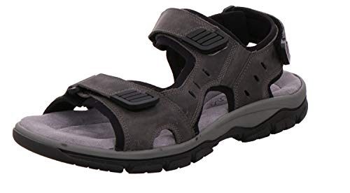 Rohde 5950 Cortina Herren Trekking Sandalen Leder, Größe:46 EU, Farbe:Grau von Rohde