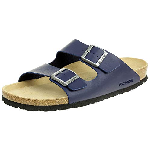 Rohde 5920 Grado Schuhe Sandalen Pantoletten Clogs, Größe:42 EU, Farbe:Blau von Rohde