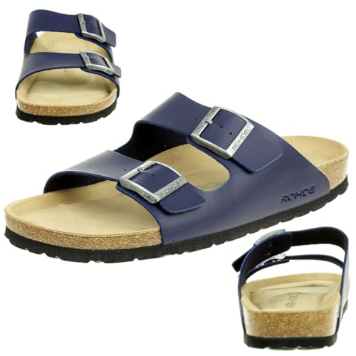 Rohde 5920 Grado Schuhe Sandalen Pantoletten Clogs, Größe:42 EU, Farbe:Blau von Rohde