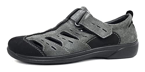 Rohde Rostock Herrenschuhe Freizeitschuhe Slipper Grau Freizeit, Schuhgröße:43 EU von Rohde