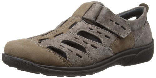 Rohde Herren Halbschuhe Slipper Leder Klettverschluss Rostock 1235, Größe:47 EU, Farbe:Beige von Rohde