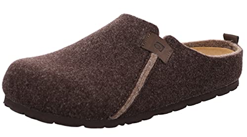 Rohde Herren Hausschuhe Pantoffeln Softfilz Napoli-H 6904, Größe:45 EU, Farbe:Braun von Rohde