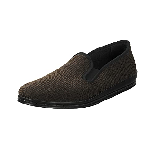 Rohde Herren, Männer, Pantoffeln, Hausschuhe,House-Slipper,schlapfen,drinnen,Indoor,daheim,zuhause,Textil-Pantoffeln,Slides,Mocca,43 EU / 9 UK von Rohde