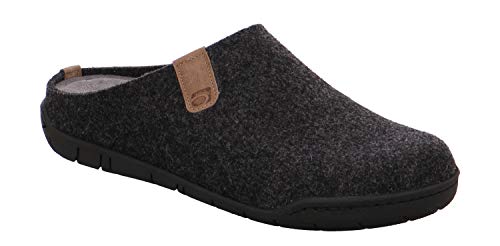 Rohde 6650 Mantua Schuhe Herren Pantoffeln Pantoletten Clogs Weite G, Größe:40 EU, Farbe:Grau von Rohde