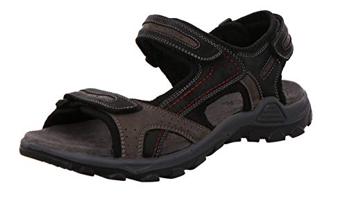 Rohde 5945 Mount Herren Trekking Sandalen Leder, Größe:44 EU, Farbe:Schwarz von Rohde