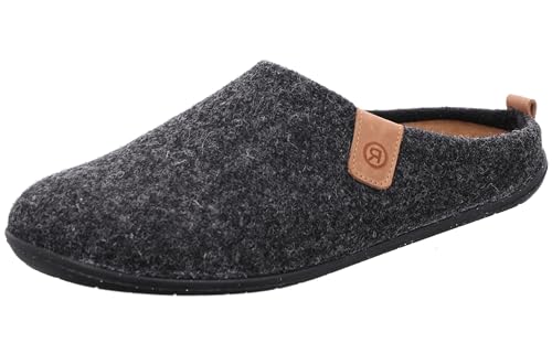 Rohde Herren Pantoffel Filz Hausschuh Rivoli-H 6925, Größe:41 EU, Farbe:Grau von Rohde