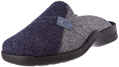 Rohde Herren Pantoffeln Hausschuhe Filz Vaasa-H 2731, Größe:42 EU, Farbe:Blau von Rohde