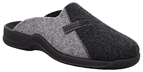 Rohde Herren Pantoffeln Hausschuhe Filz Vaasa-H 2731, Größe:46 EU, Farbe:Grau von Rohde