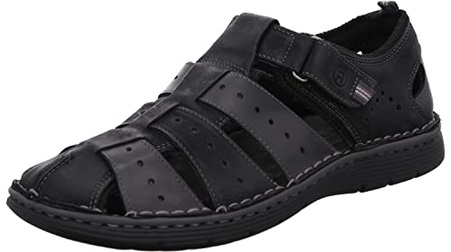 Rohde Herren Leder Klettverschluss Slipper Halbschuhe Prato 6040, Größe:41 EU, Farbe:Schwarz von Rohde