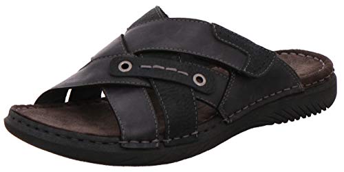 Rohde 5990 Rodero Herren Pantoletten Leder Clogs, Größe:42 EU, Farbe:Schwarz von Rohde