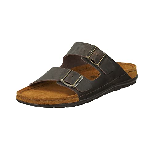 Rohde Herren, Männer, Klassische Sandalen, Sandalen,verbandschuhe,therapieschuhe,Klett-Hausschuhe,Mocca,44 EU / 9.5 UK von Rohde