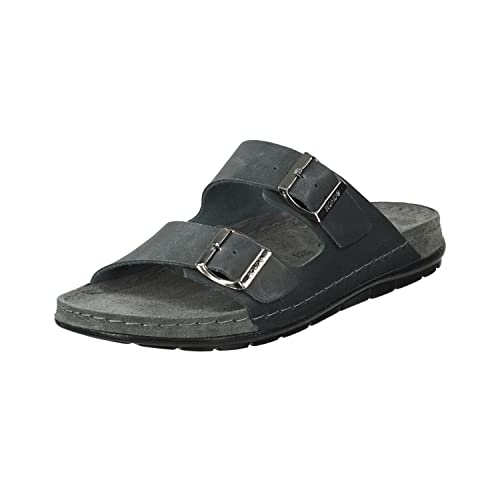 Rohde Herren, Männer, Klassische Sandalen, Sandalen,verbandschuhe,therapieschuhe,Klett-Hausschuhe,ANTHRAZIT,41 EU / 7.5 UK von Rohde