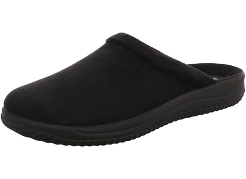 Rohde Herren Hausschuh Pantoffel in Komfortweite G 1/2 Soltau H 2773, Größe:43 EU, Farbe:Schwarz von Rohde
