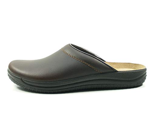 Rohde 2780 Triest Schuhe Herren Pantoffeln Pantoletten Clogs Weite G 1/2, Größe:41 EU, Farbe:Braun von Rohde