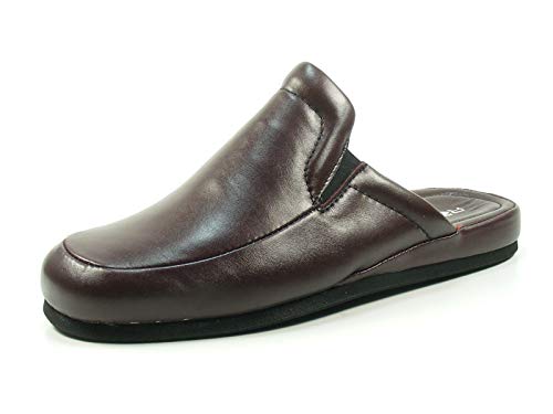 Rohde Varberg 6607-48 Herren Schuhe Hausschuhe Pantoffeln Leder, Größe:39 EU, Farbe:Rot von Rohde