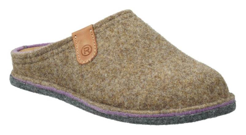 Rohde LUCCA Pantoffel Clog, Hausschuh, Homeslipper in melierter Optik von Rohde