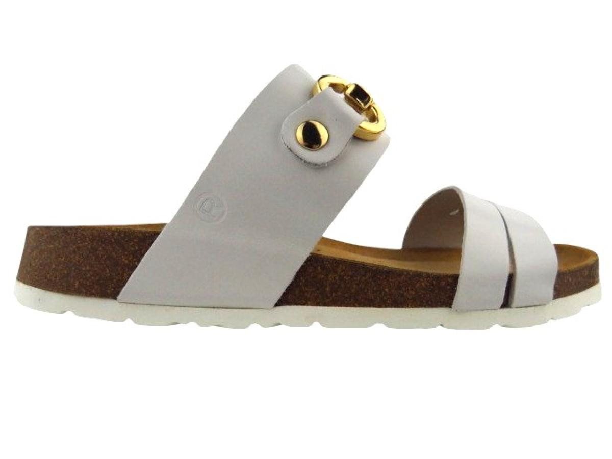 Rohde Leder weiss Pantolette von Rohde