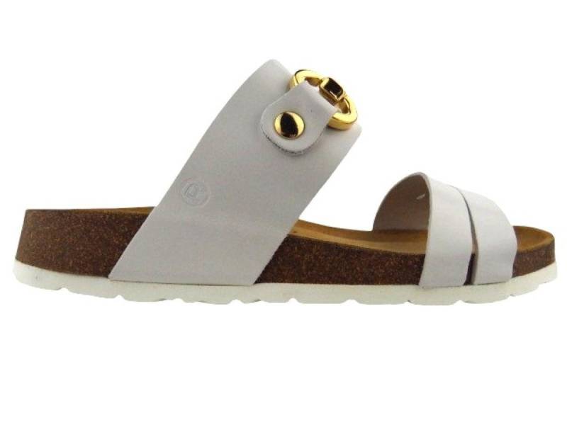 Rohde Leder weiss Pantolette von Rohde