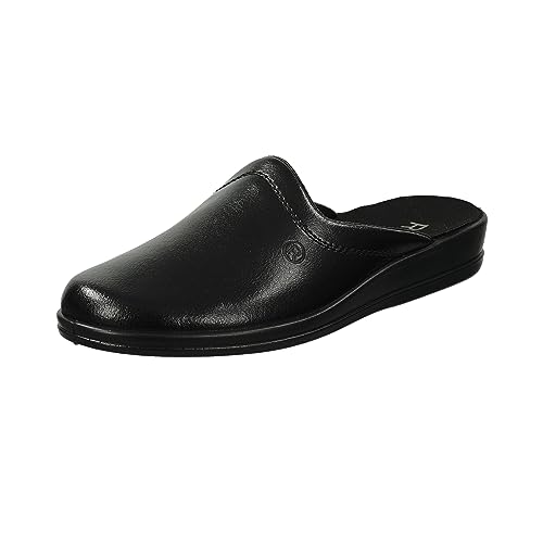 Rohde Damen, Frauen, Pantoletten, Slipper,Sandalen,Freizeitschuhe,Schlupfschuhe,schluepfschuhe,Slipper,Slides,Slip-ons,Mules,SCHWARZ,45 EU von Rohde