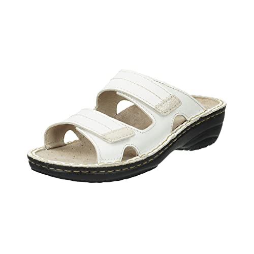 Rohde Damen, Frauen, Pantoletten, Slipper,Wechselfußbett,Schlupfschuhe,schluepfschuhe,Slipper,Slides,Slip-ons,Mules,Clogs,Weiss,37 EU / 4 UK von Rohde