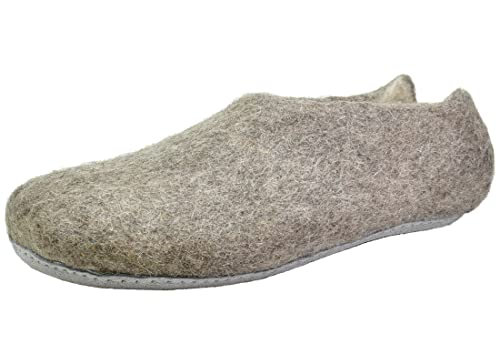 Rohde Nepal 7991 Schuhe Herren Pantoffeln Hausschuhe Filz, Größe:45 EU, Farbe:Grau von Rohde