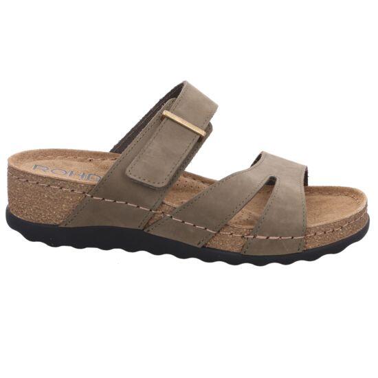 Rohde Damenschuhe Klassische Pantoletten OLIVE OLIVE - Gr. - 38 von Rohde