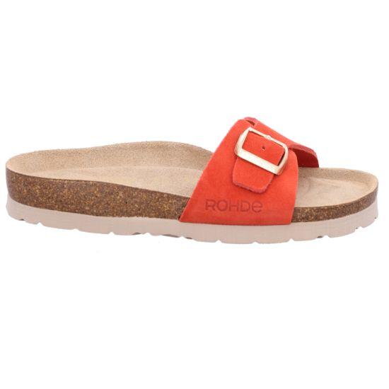 Rohde Damenschuhe Klassische Pantoletten ROT ROT - Gr. - 39 von Rohde