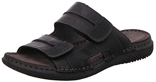 Rohde Rodero 5992 Herren Pantoletten Leder Clogs, Größe:46 EU, Farbe:Schwarz von Rohde