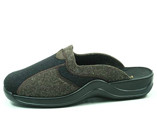 Rohde Schuhe Herren Hausschuhe Pantoffeln Filz Vaasa-H 2743, Größe:39 EU, Farbe:Schwarz von Rohde