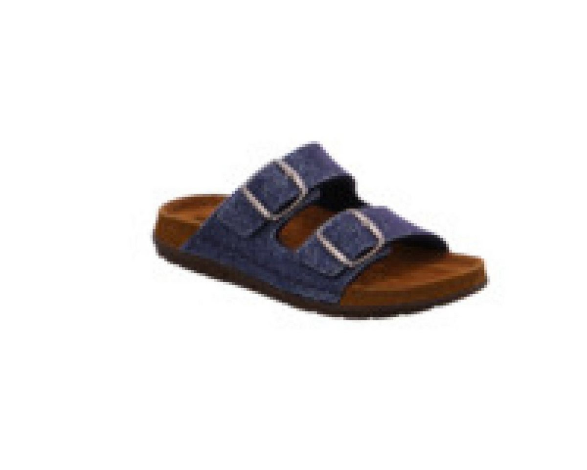 Rohde Softfilz Lurex blau Pantolette von Rohde