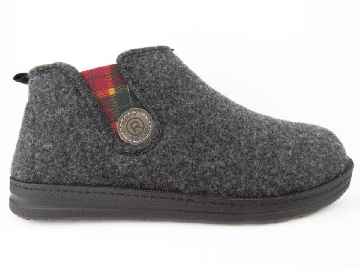 Rohde Softfilz anthrazit Hausschuh von Rohde