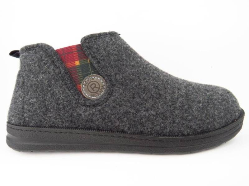 Rohde Softfilz anthrazit Hausschuh von Rohde