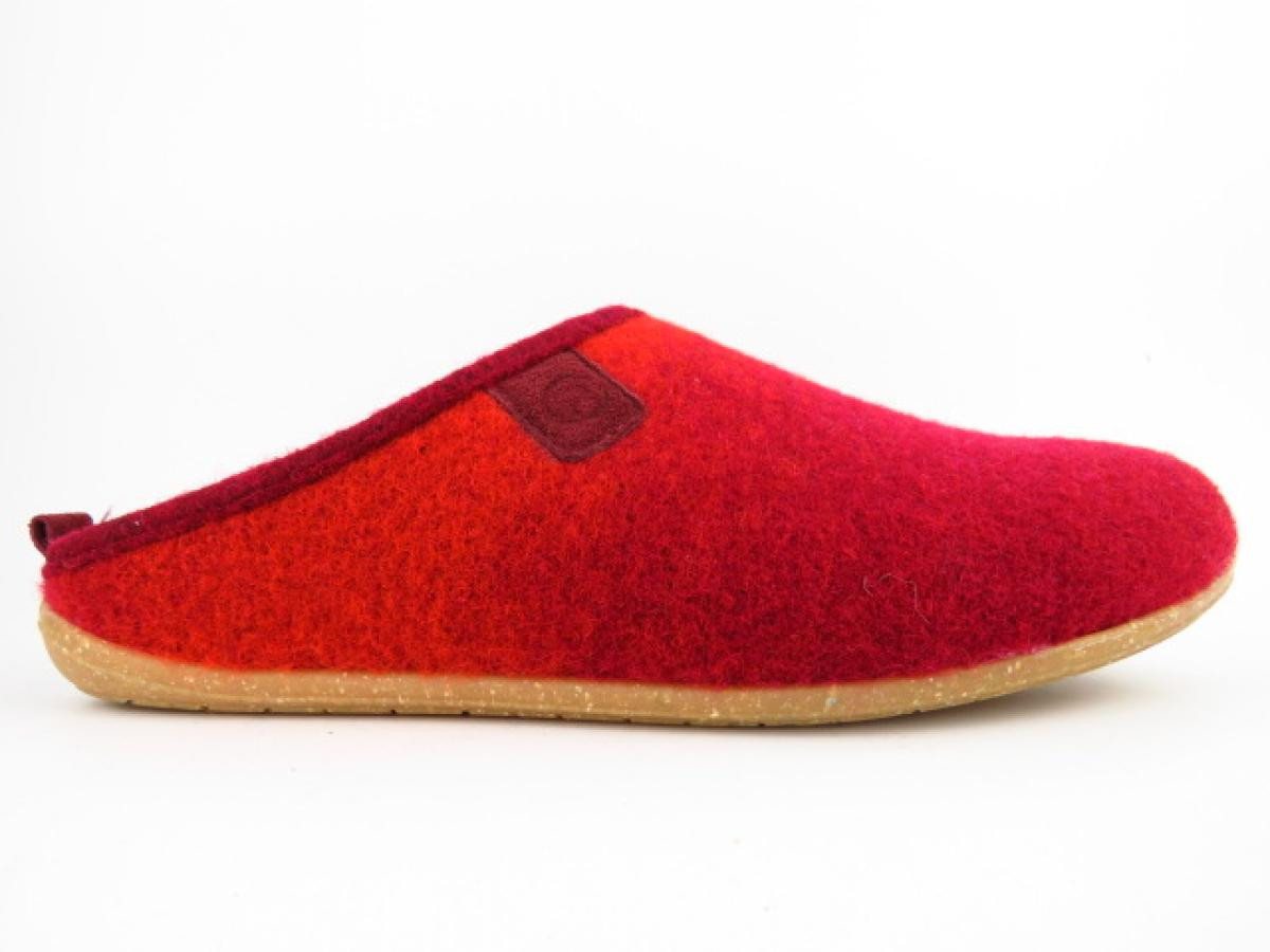 Rohde Softfilz weinrot Hausschuh von Rohde