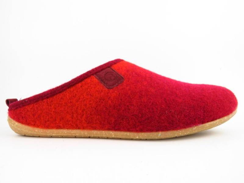 Rohde Softfilz weinrot Hausschuh von Rohde