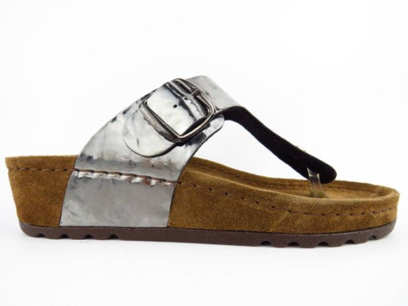 Rohde Softino Met. altsilber Pantolette von Rohde