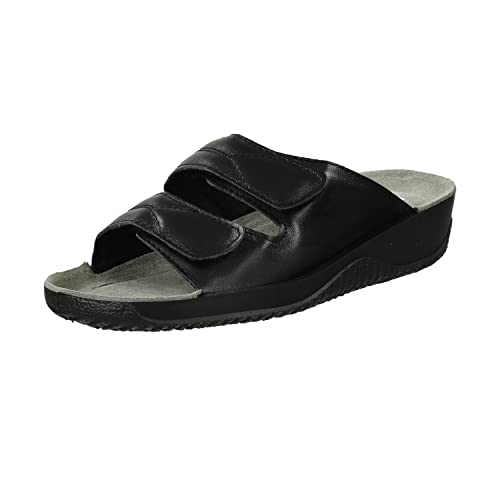 Rohde Damen, Frauen, Pantoletten, Slipper,Sommerschuhe,sommerclogs,Clogs,Sandalen,Freizeitschuhe,Schlupfschuhe,Slipper,SCHWARZ,38 EU / 5 UK von Rohde