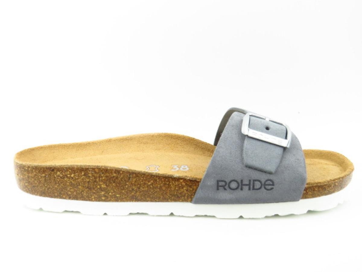 Rohde Velour basalt Pantolette von Rohde