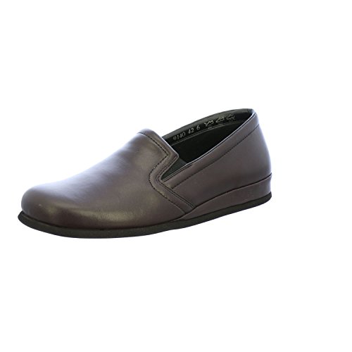 Rohde Viborg 6402 Herren Schuhe Hausschuhe Leder, Größe:45 EU, Farbe:Rot von Rohde