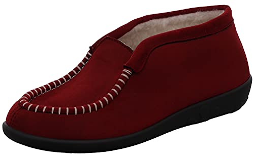 Rohde Damen Hausschuhe Slipper Warmfutter Ballerup 2236, Größe:39 EU, Farbe:Rot von Rohde