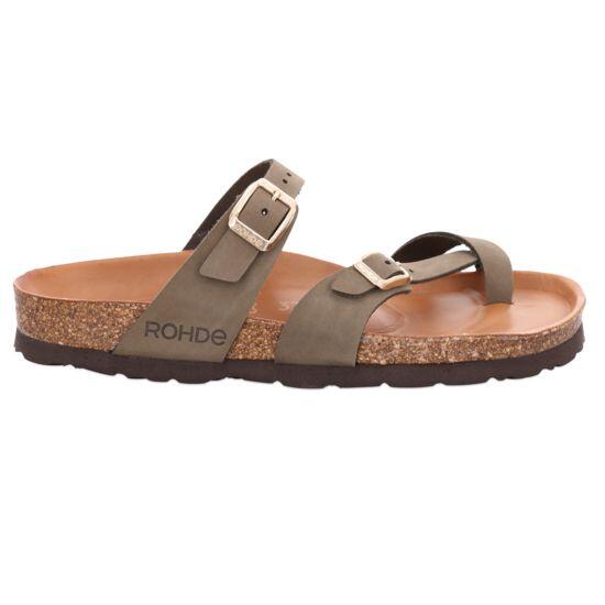 Rohde Herrenschuhe Slipper OLIVE OLIVE - Gr. - 40 von Rohde