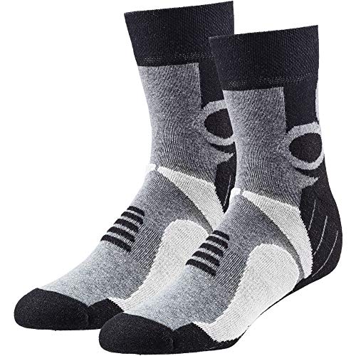 Rohner Trekking Quarter 2-pack Grau - Komfortable halbhohe Wandersocken, Größe EU 35-38 - Farbe Grey von Rohner Socken