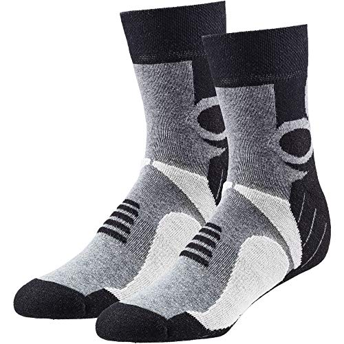 Rohner Trekking Quarter 2-pack Grau - Komfortable halbhohe Wandersocken, Größe EU 35-38 - Farbe Grey von Rohner