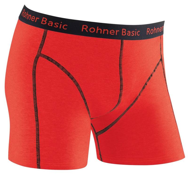 Rohner Socks Boxershorts Basic Unterwäsche rot/schwarz Herren - 1 Stück von Rohner Socks