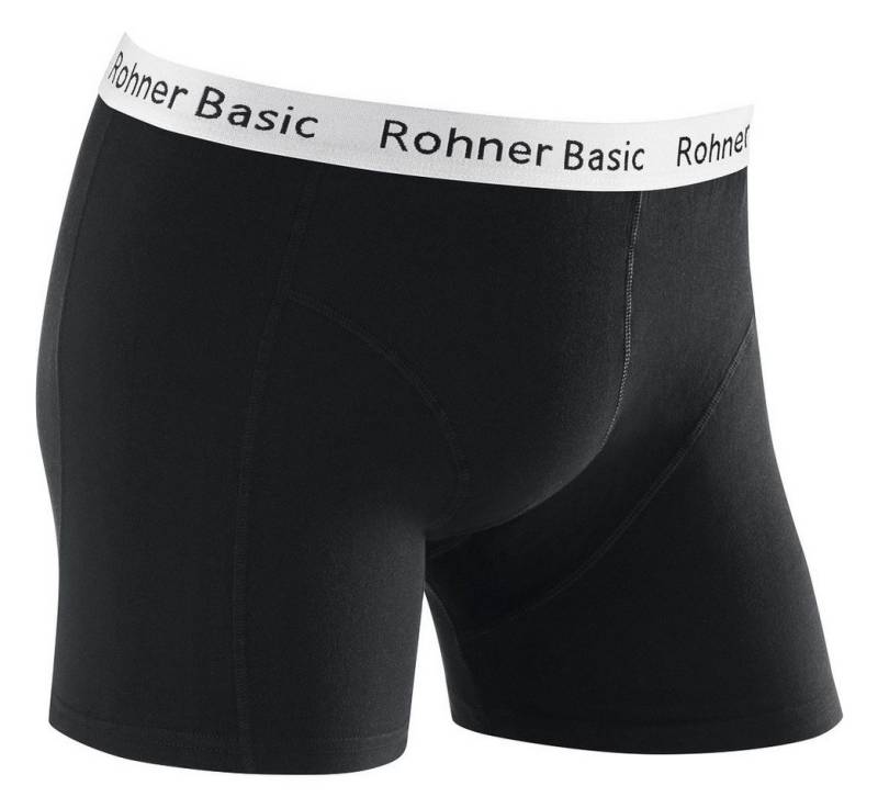 Rohner Socks Boxershorts Basic Unterwäsche schwarz/weiss Herren - 1 Stück von Rohner Socks