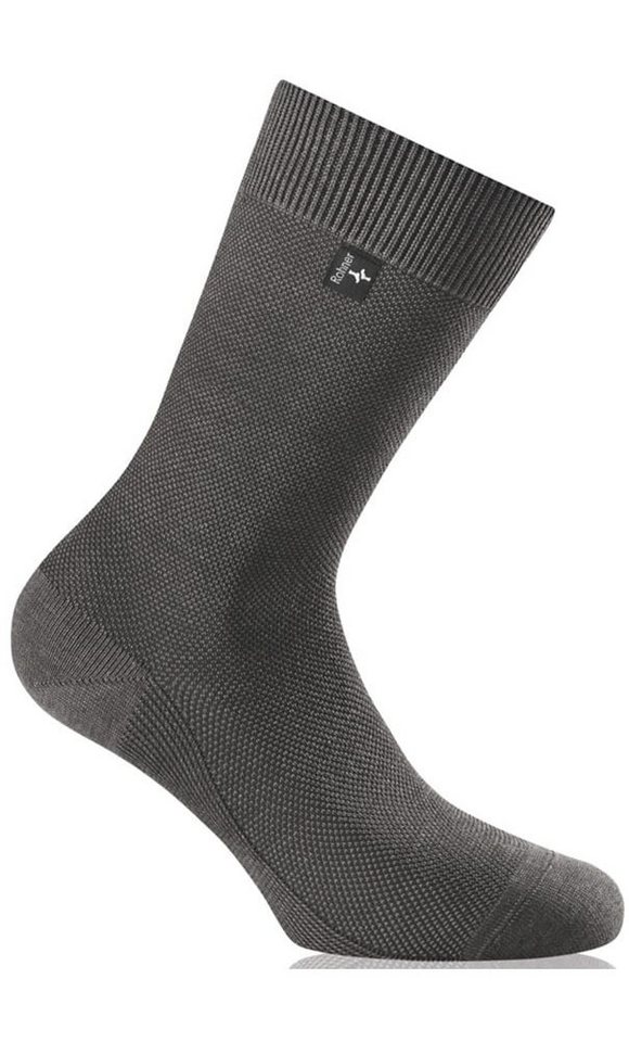 Rohner Socks Businesssocken Crew Capri anthrazit Herren - 1 Paar von Rohner Socks