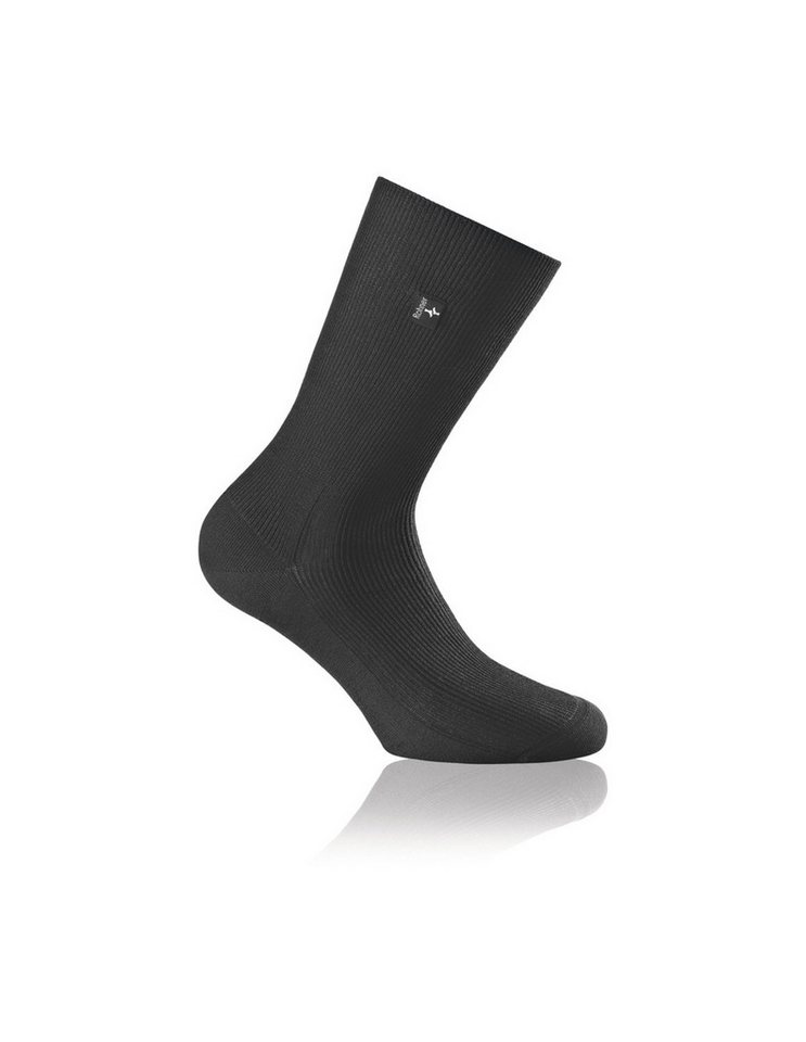 Rohner Socks Businesssocken Crew Platin schwarz Herren - 1 Paar von Rohner Socks