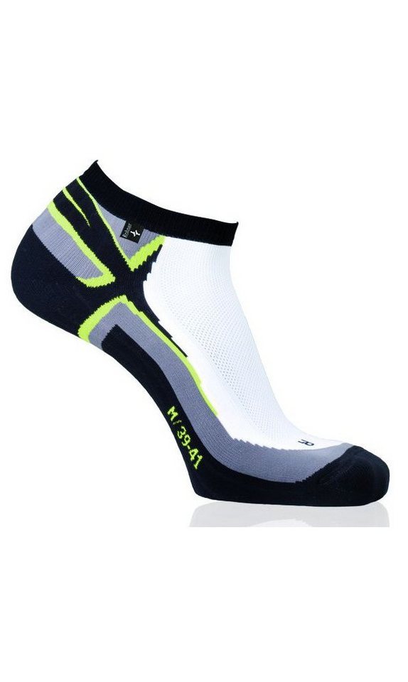 Rohner Socks Laufsocken R-Power weiss/lime Herren von Rohner Socks