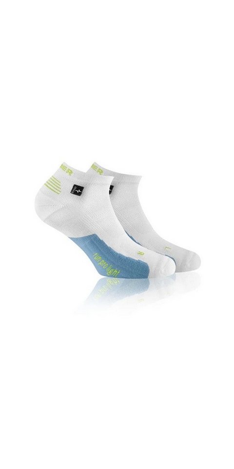 Rohner Socks Laufsocken Run Pro Light l/r weiss/jeansblau Herren von Rohner Socks