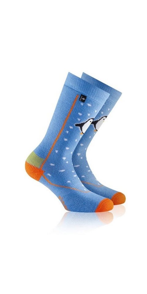 Rohner Socks Skisocken Pinguin (Wollmischgewebe, hoher Tragekomfort) blau Kinder - 1 Paar von Rohner Socks
