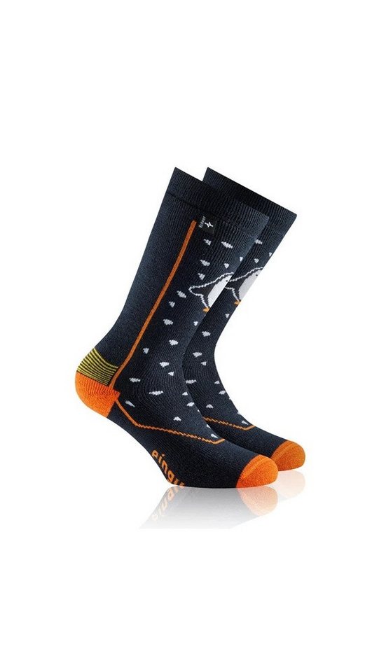 Rohner Socks Skisocken Pinguin (Wollmischgewebe, hoher Tragekomfort) dunkelblau Kinder von Rohner Socks